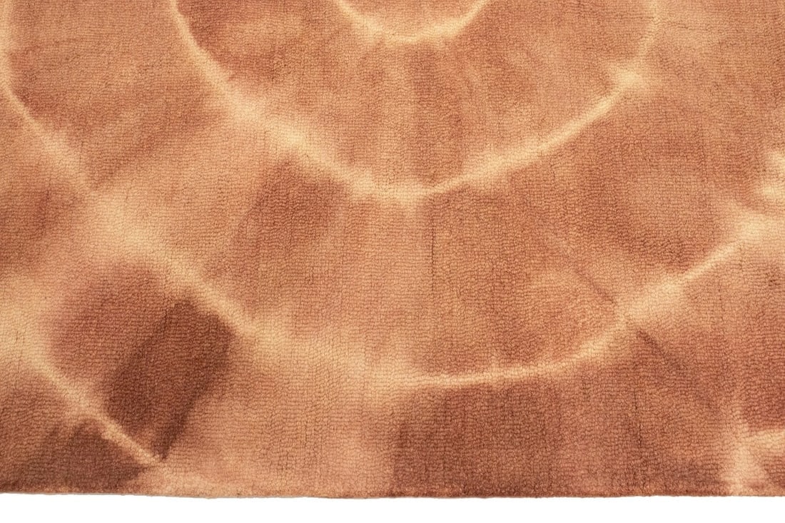Rust Tie-Dye 5X8 Hand-Tufted Modern Rug - 10