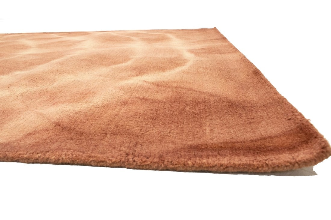 Rust Tie-Dye 5X8 Hand-Tufted Modern Rug - 11