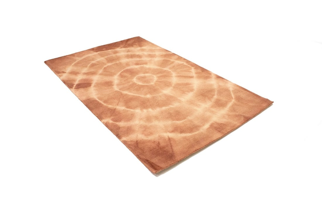 Rust Tie-Dye 5X8 Hand-Tufted Modern Rug - 6