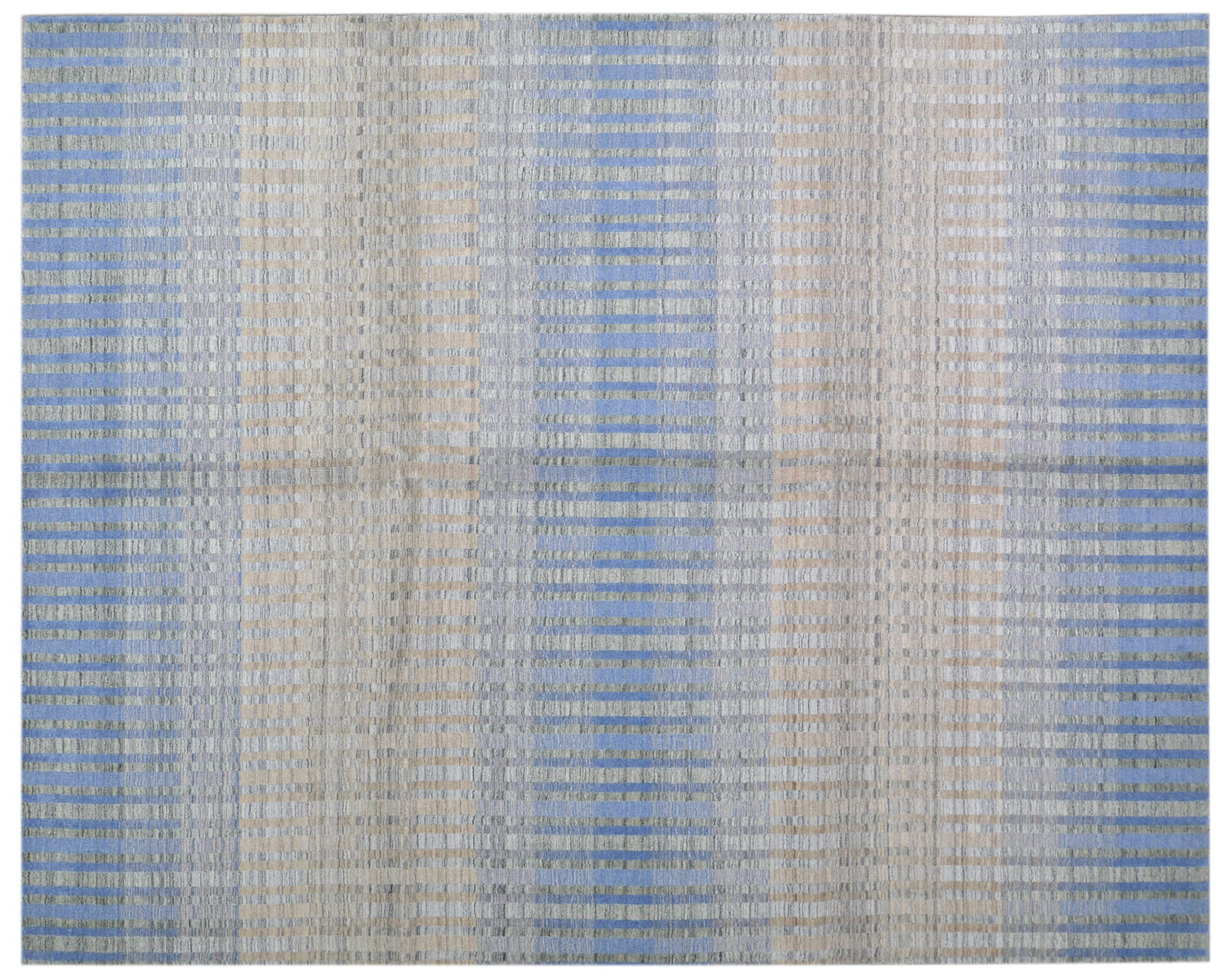 HAND KNOTTED RUG; INDIAN (1 of 6)