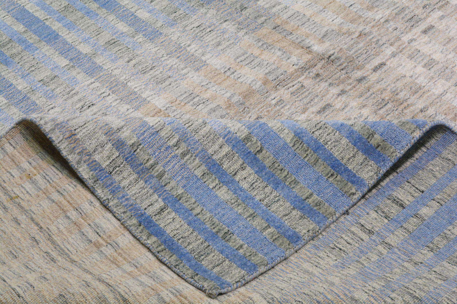 HAND KNOTTED RUG; INDIAN - 6