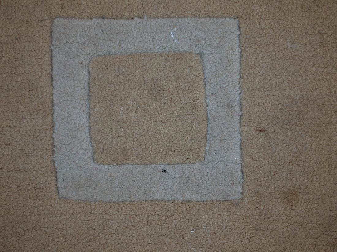 Handmade vintage Chinese Modern rug 3.9' x 5.9' (120cm x 180cm) 1980s - 6