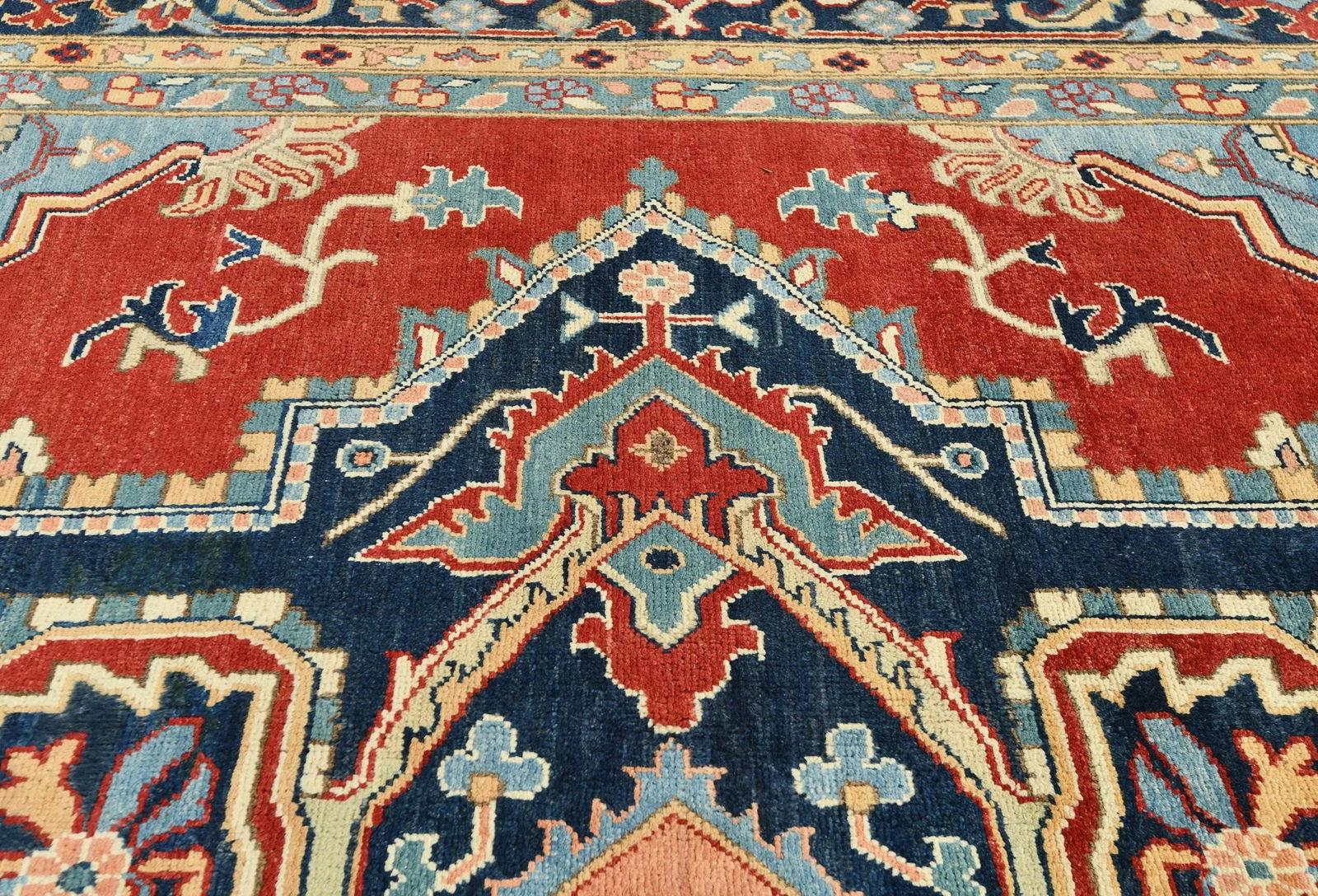 Red Geometric 12X16 Serapi Oriental Rug - 8