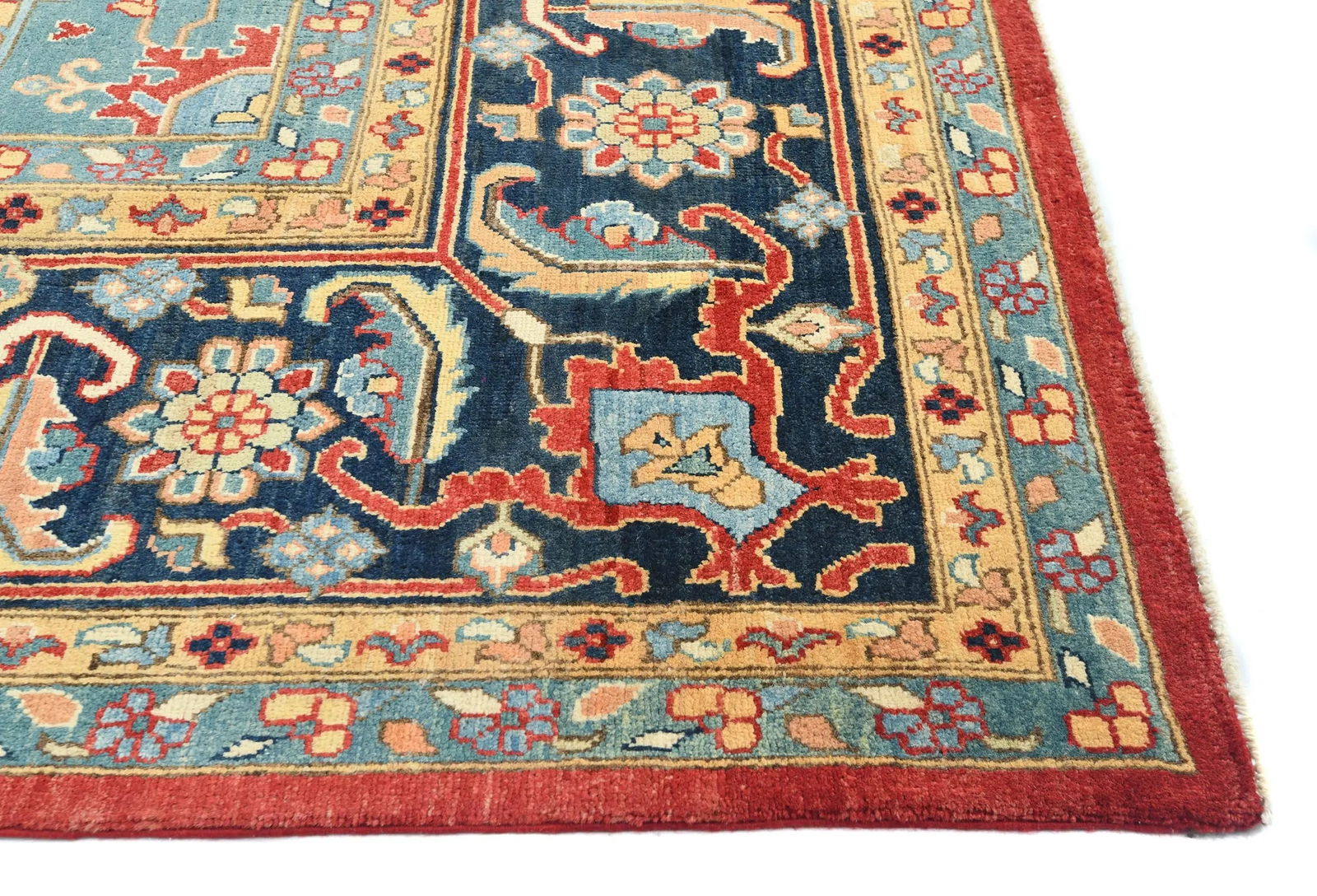 Red Geometric 12X16 Serapi Oriental Rug - 9