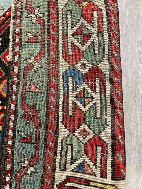 Dated 1880 Armenian Karabagh Caucasian Runner-5142 - 10