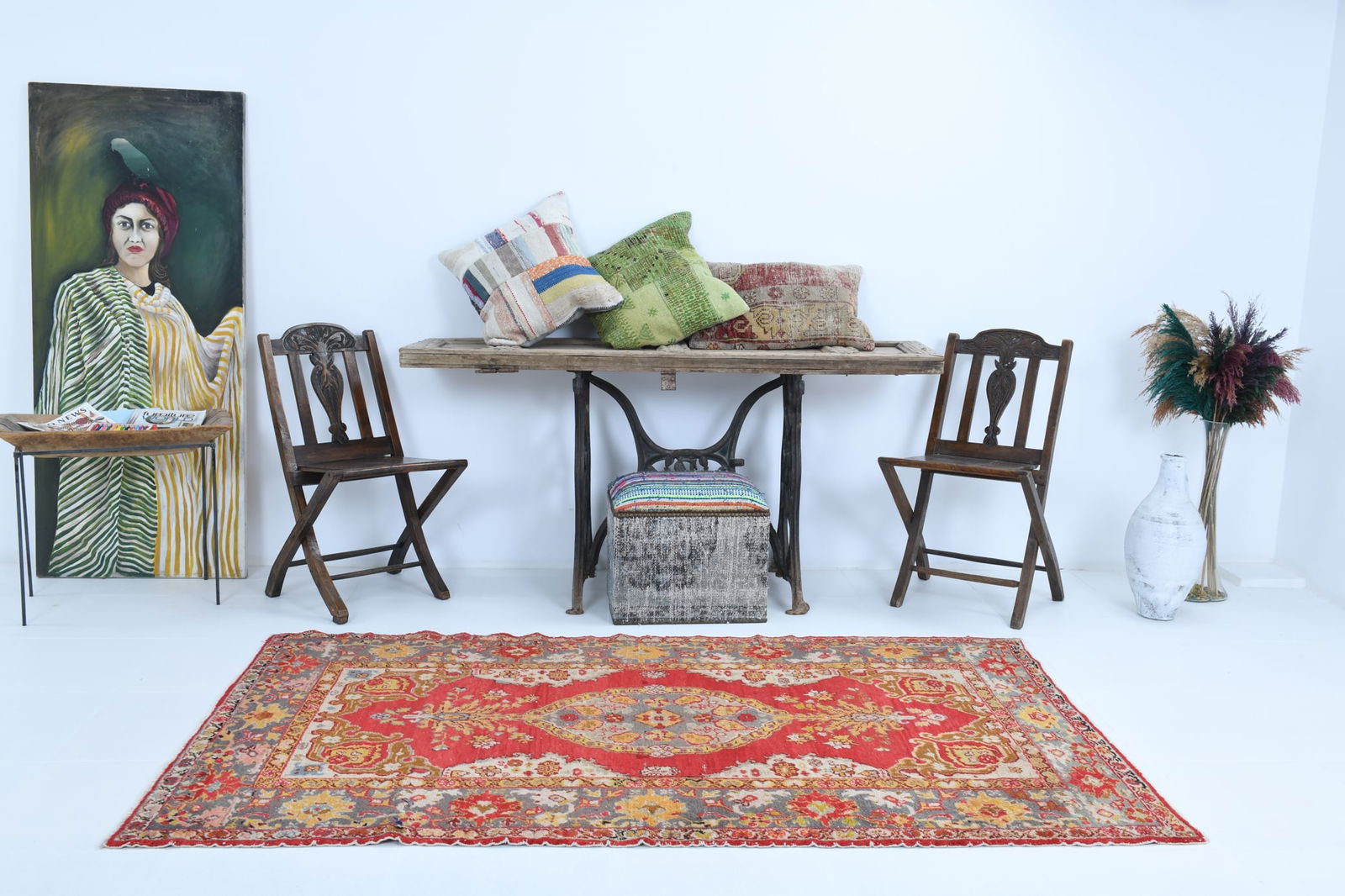 4'0'' x 7'0'' Turkish Handmade Kilim Rug - 1518 - 3