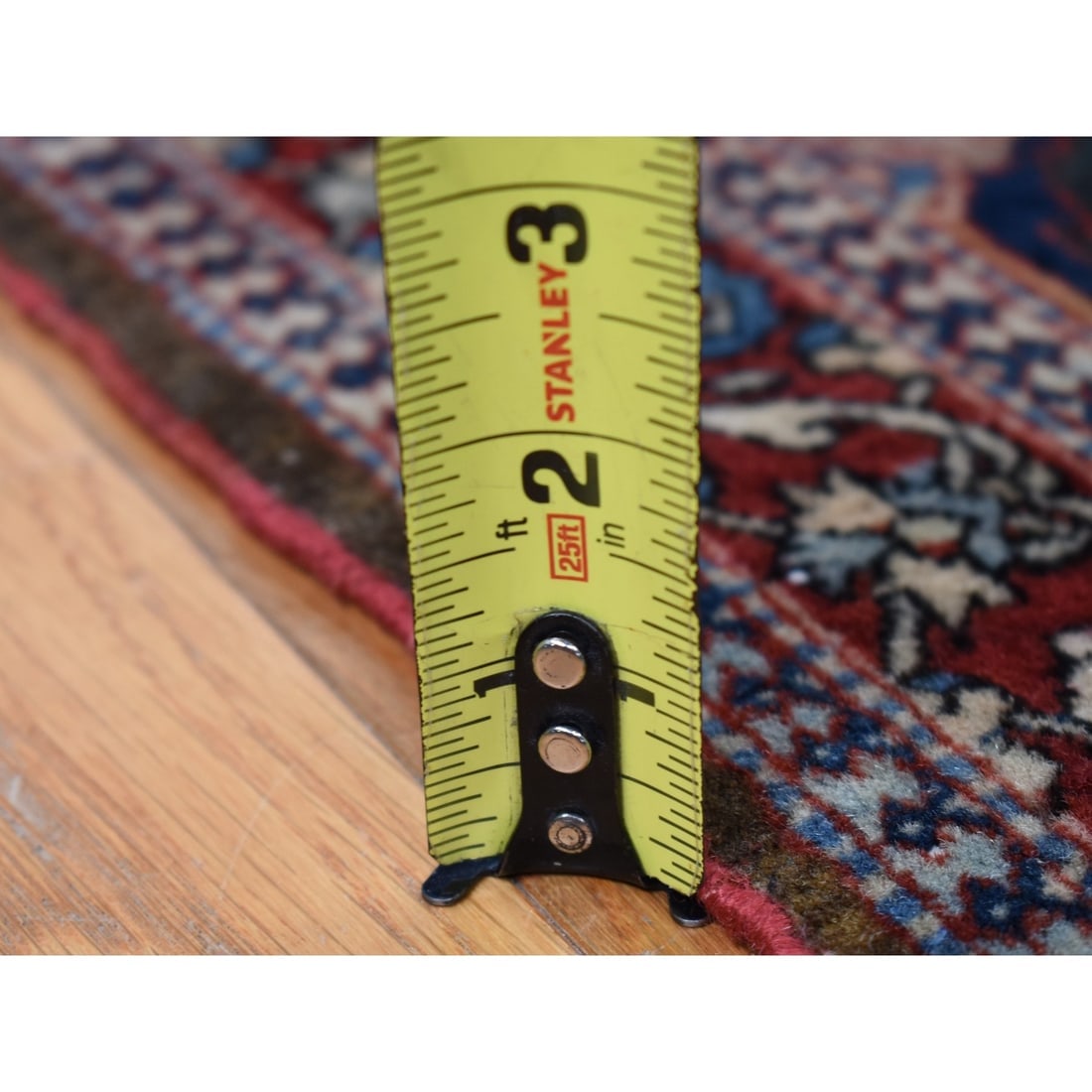 Barn Red,Kashan Debir,Hand Knotted,Pure Wool,Dense Weave,Oriental Rug - 10