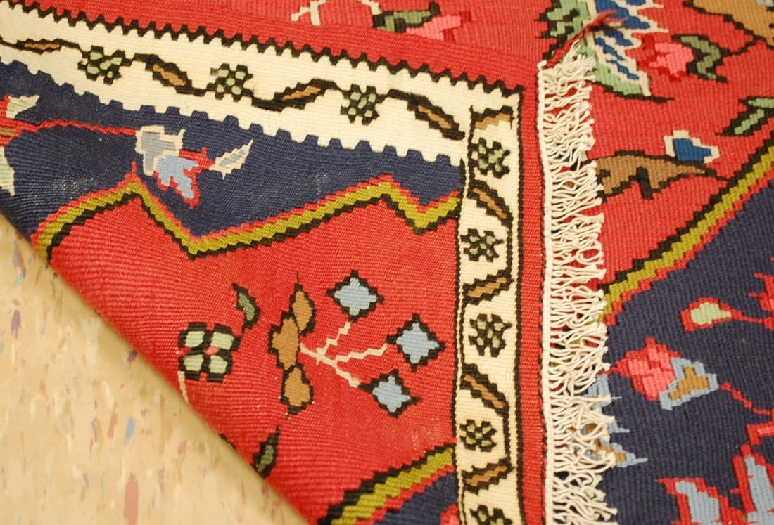 Persian sennah Kilim 2'2" X 2'3" - 5