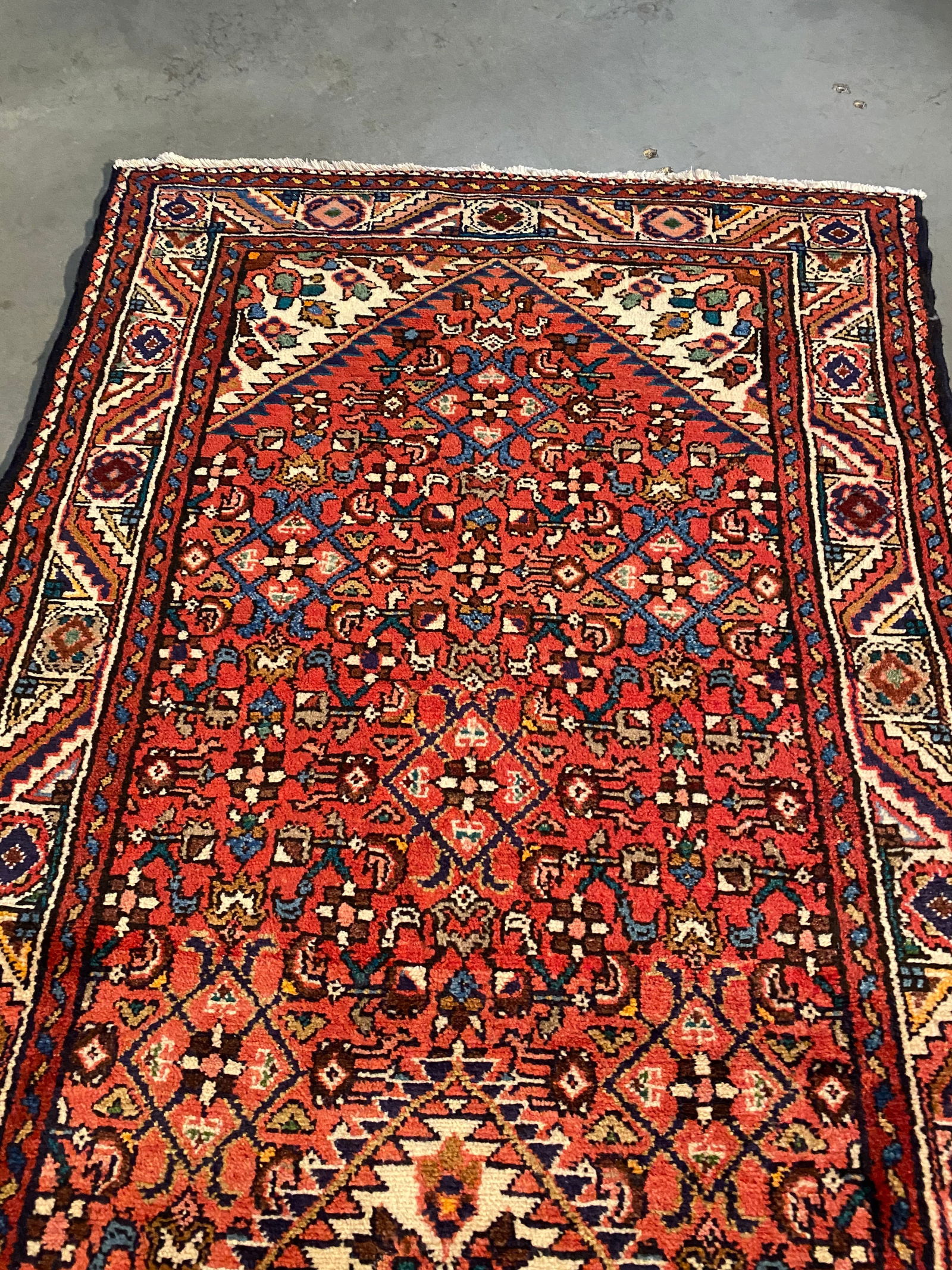 MAGNIFICENT PERSIAN HAMEDAN RUNNER 3.5x10.1 - 5