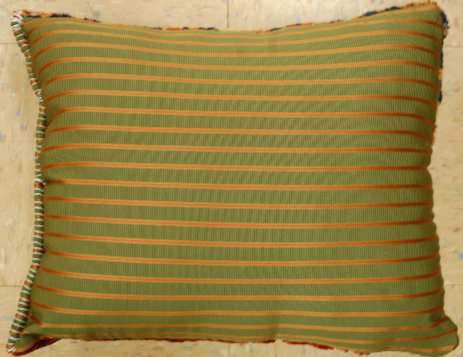 Hand-Made antique rug Pillow Cushion Rug 1'2" x 1' 8" - 3