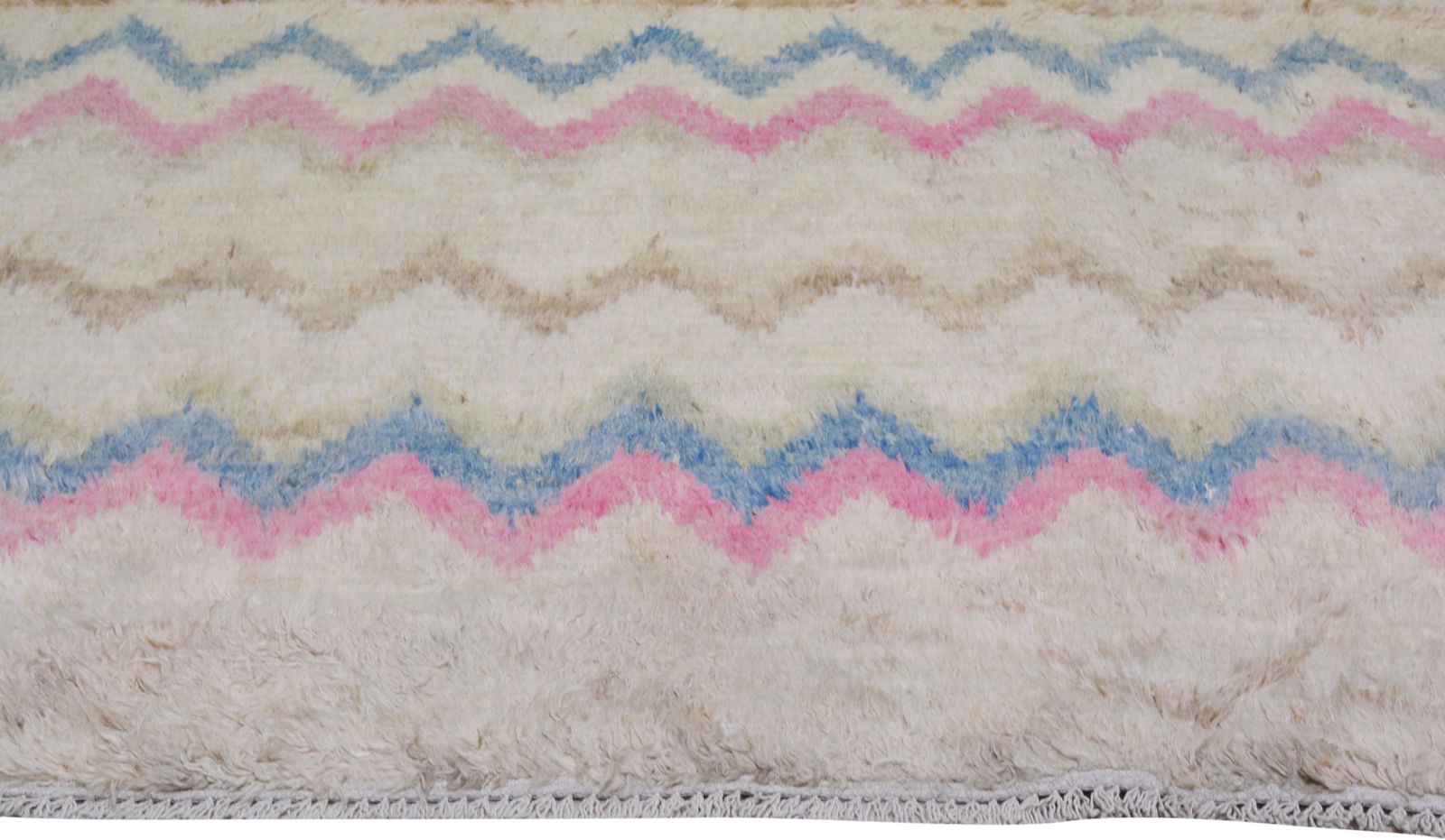 HAND KNOTTED RUG; MOROCCAN - 4