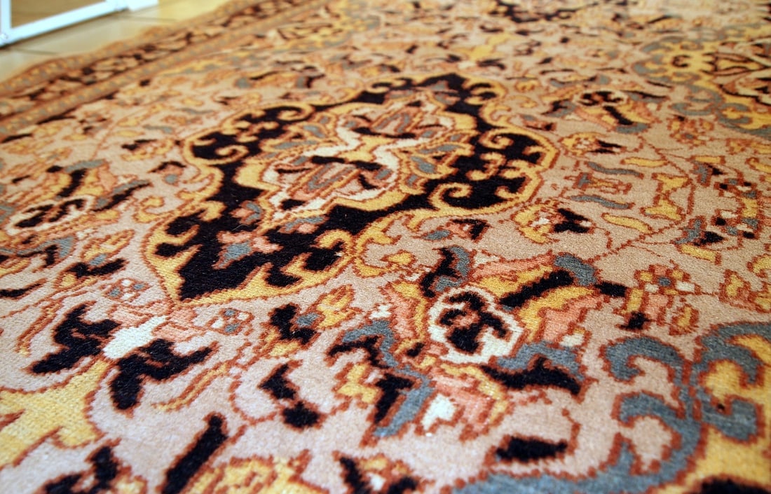 Handmade vintage Pakistani Lahore rug 3,1' x 5' ( 95cm x 154cm ) 1970 - 6