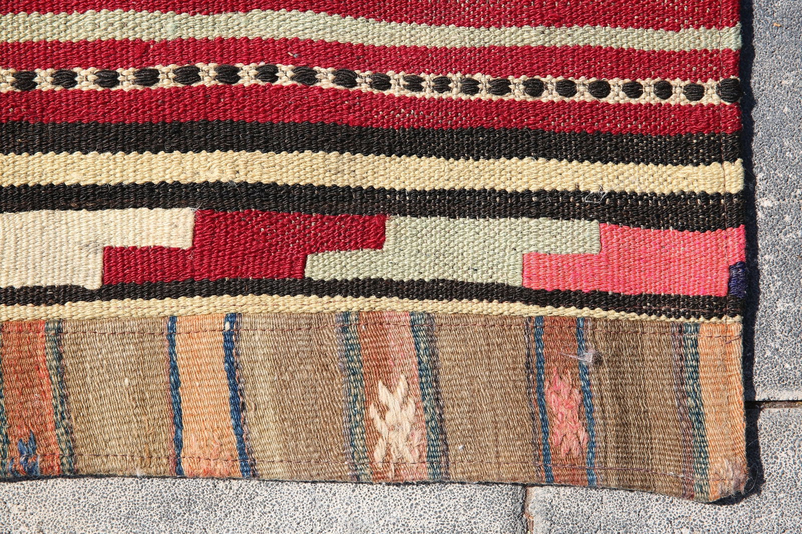 5'10'' x 8'2'' Turkish Handmade Kilim Rug - 122 - 11