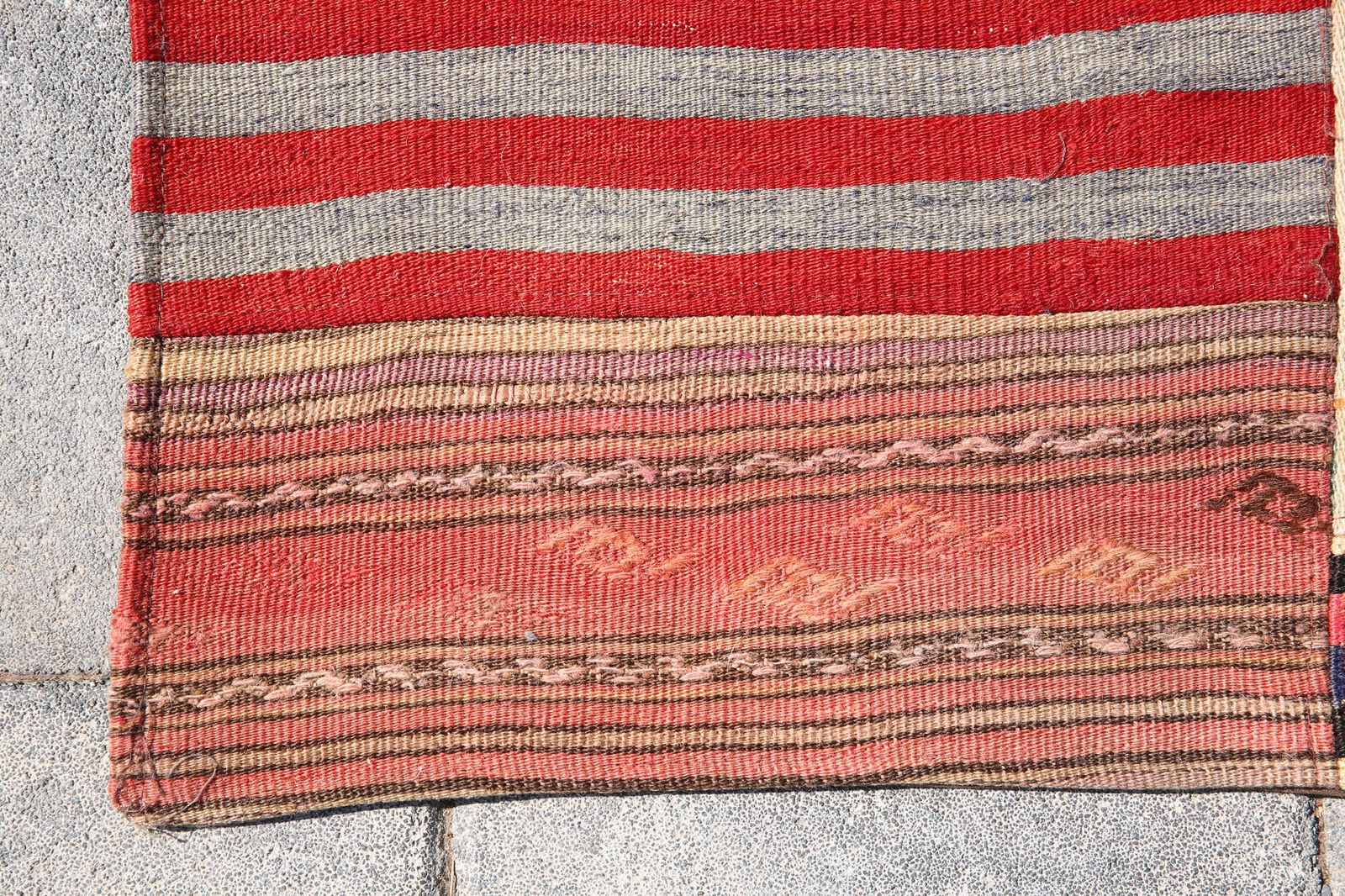 5'10'' x 8'2'' Turkish Handmade Kilim Rug - 122 - 9