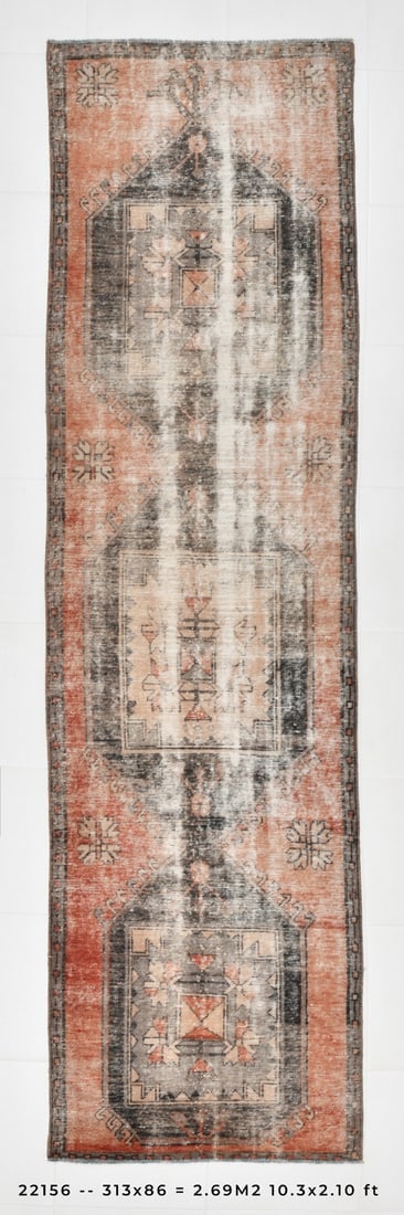 2'9'' x 10'3'' Turkish Handmade Kilim Rug - 22156 (1 of 20)