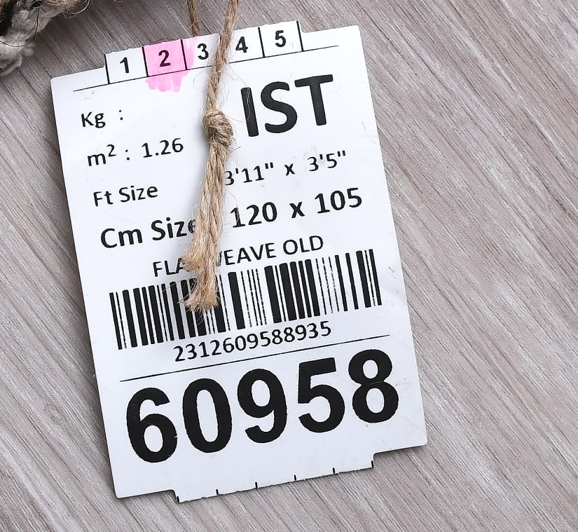 3'5'' x 3'11'' Turkish Flatweave Kilim Rug - 60958 - 13