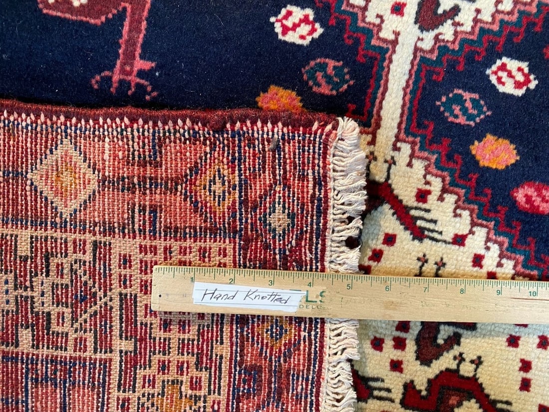 Unique Persian Afshar Rug 4.3x6.2 - 10