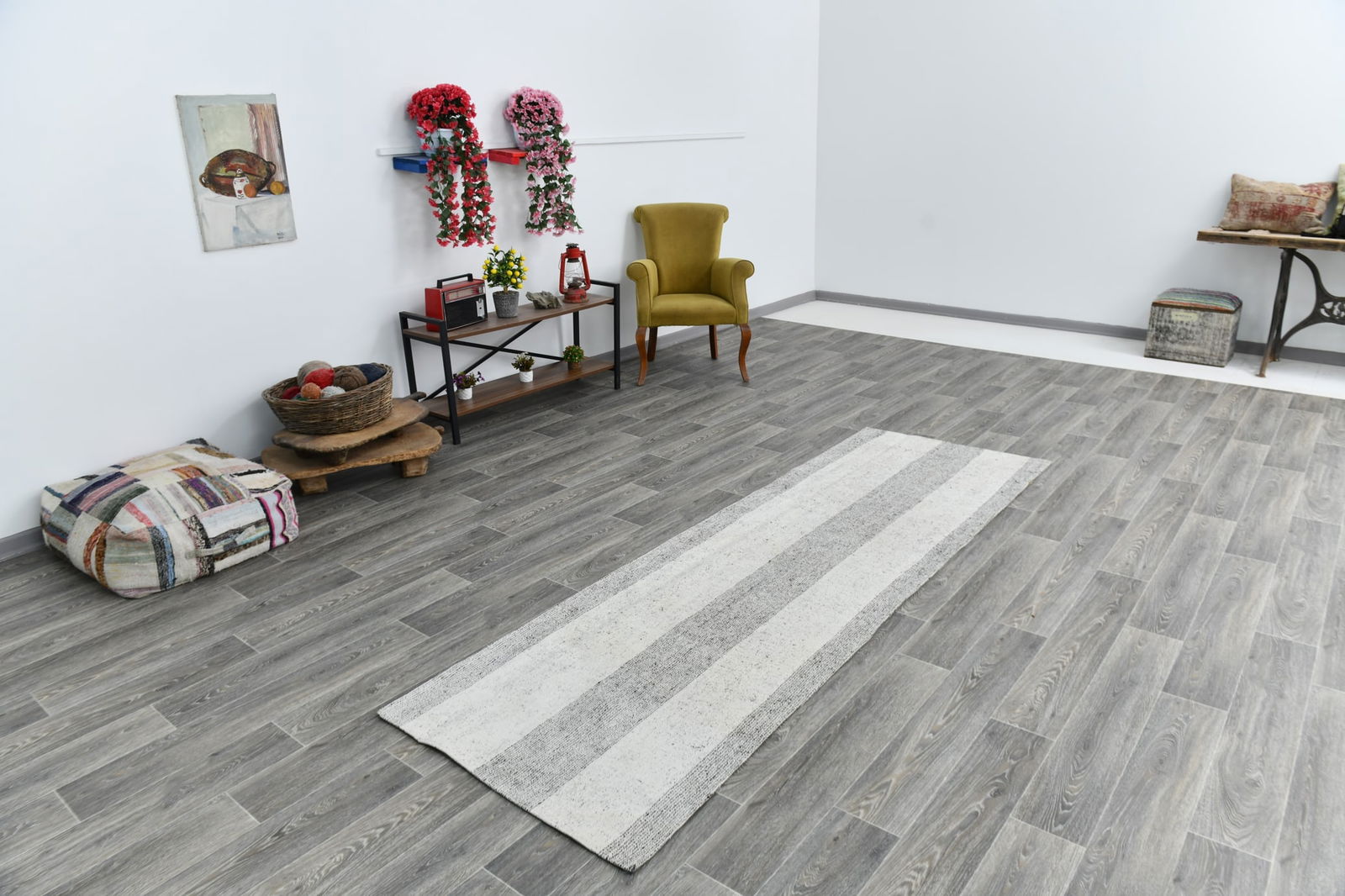 2'11'' x 9'4'' Turkish Flatweave Kilim Rug - 60807 - 17