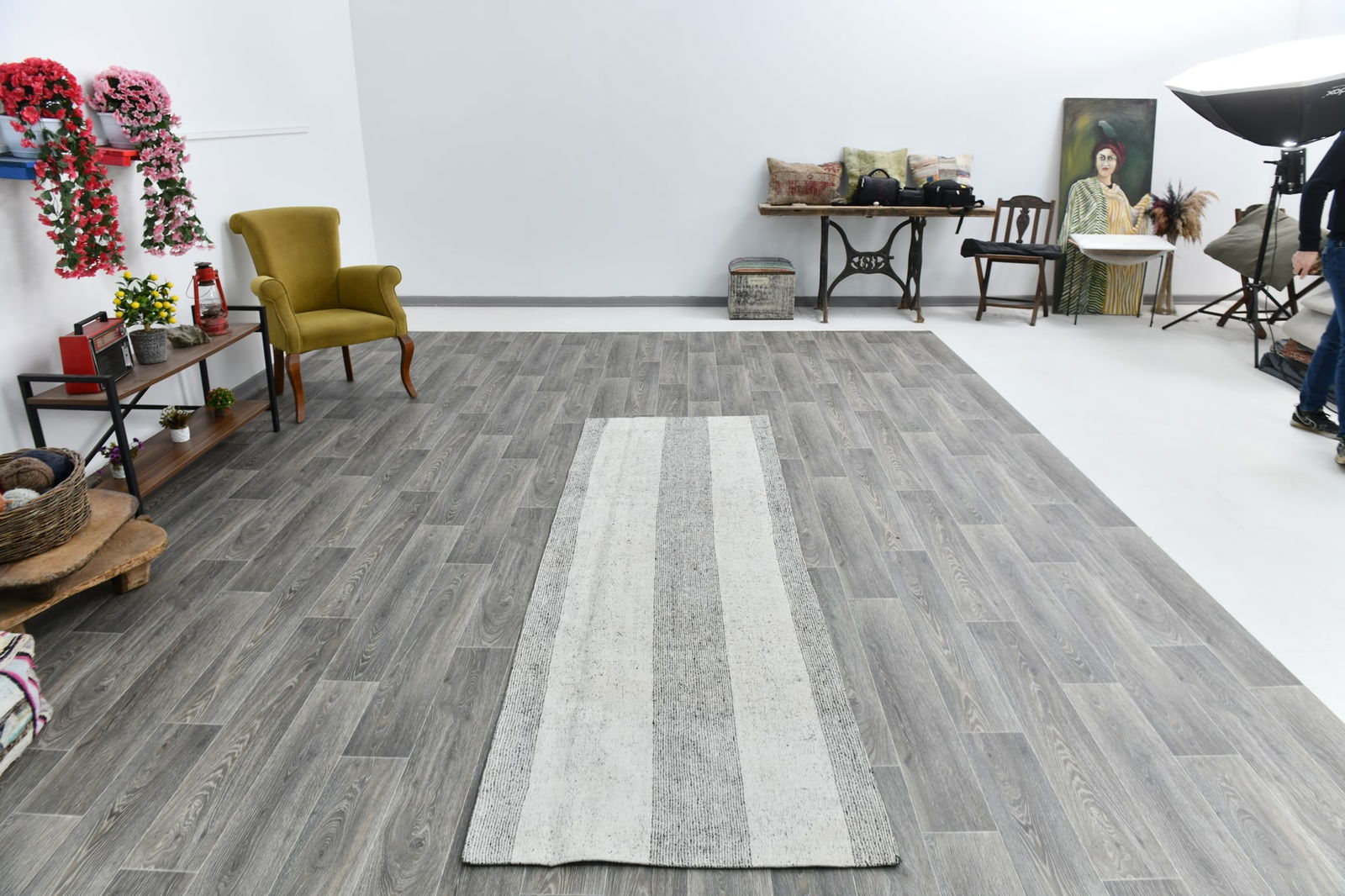 2'11'' x 9'4'' Turkish Flatweave Kilim Rug - 60807 - 18