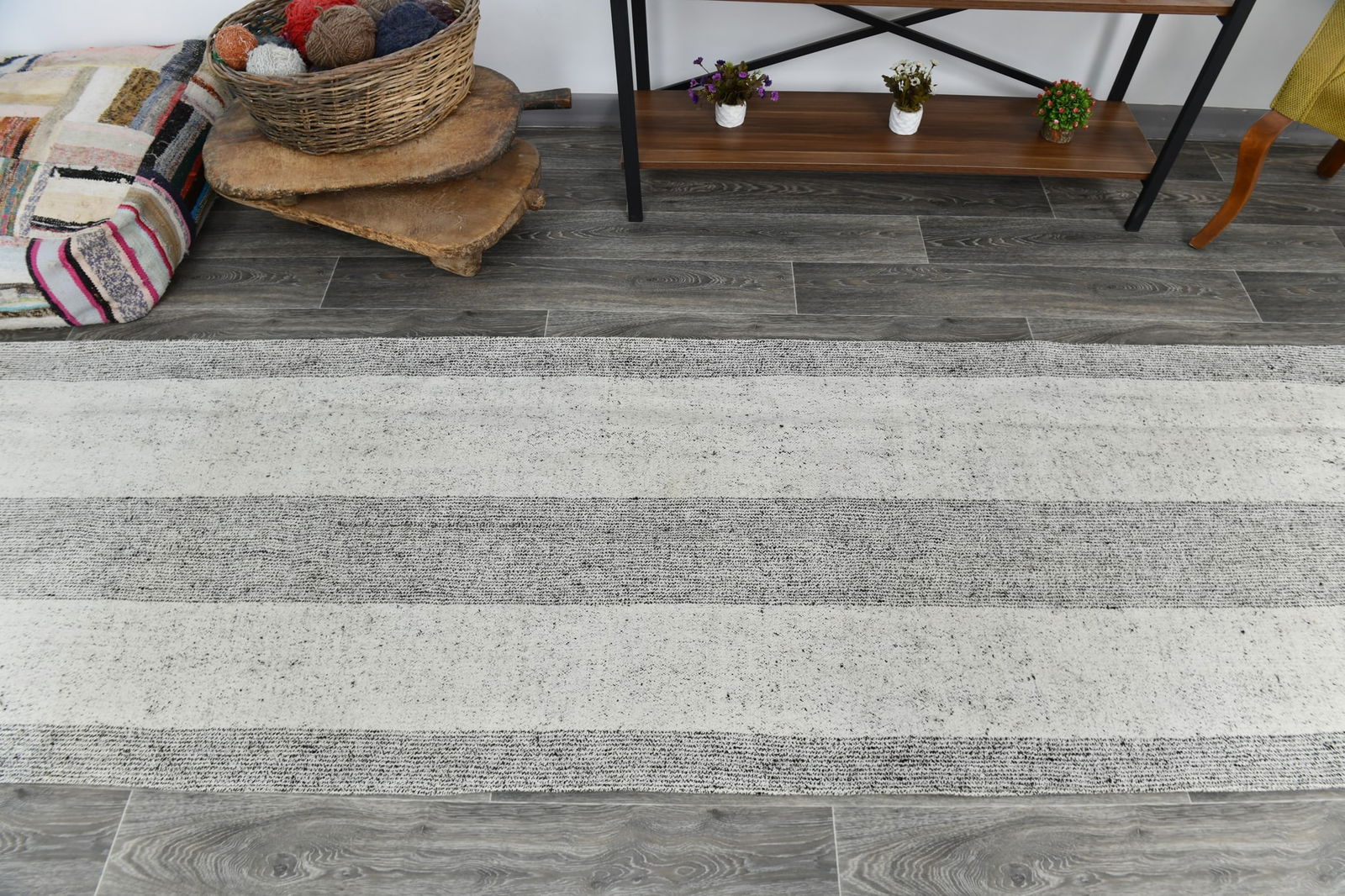 2'11'' x 9'4'' Turkish Flatweave Kilim Rug - 60807 - 3