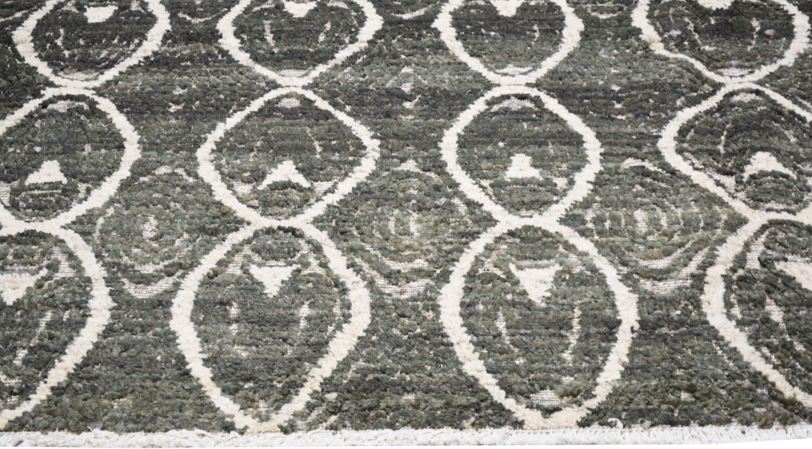 HAND KNOTTED RUG; MOROCCAN - 4