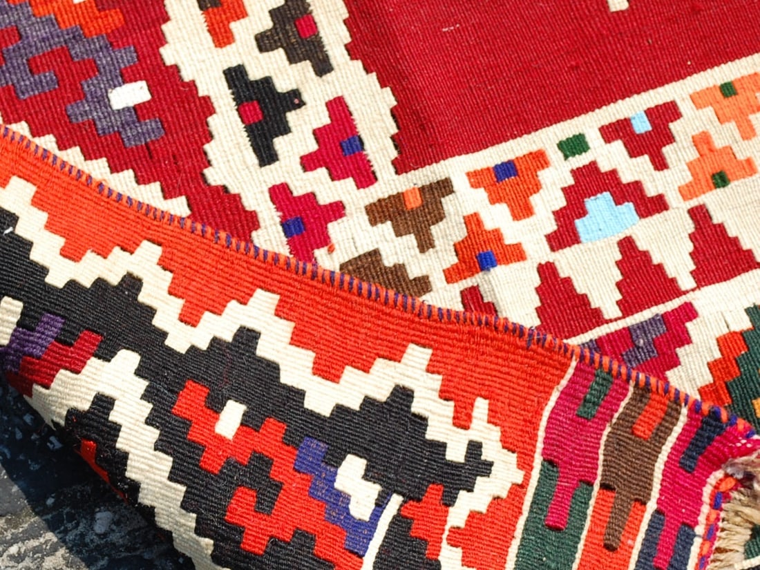 Persain SHRAZ KILIM RUG 3' 9" x 28' - 9