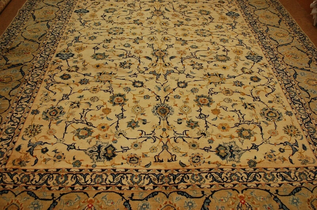 PERSIAN KESHAN RUG 9.8x13.7 - 11