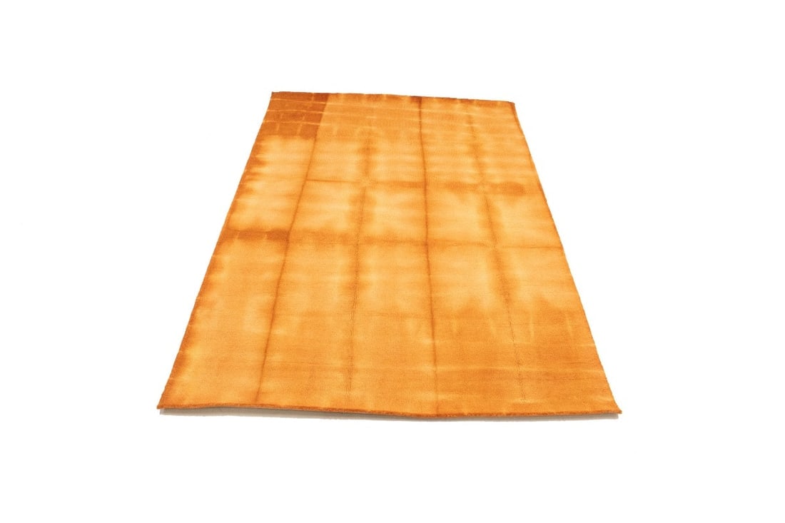 Solar Orange Tie-Dye 5X8 Hand-Tufted Modern Rug - 6
