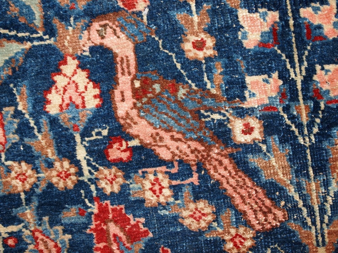 Handmade antique Persian Tabriz rug 6,2' x 9.5' (190cm x 292cm) 1920s - 6