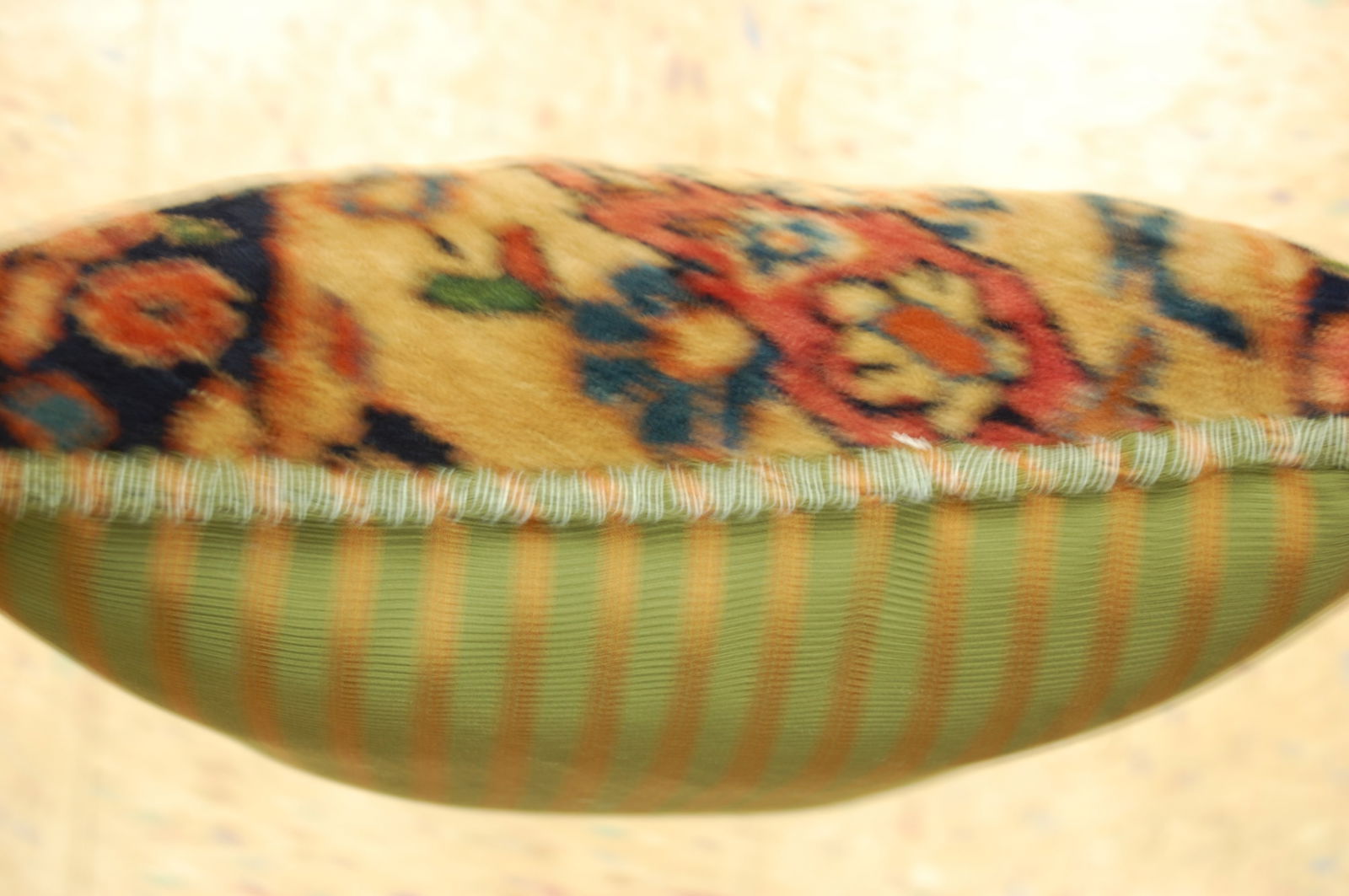 Hand-Made antique rug Pillow Cushion Rug 1'2" x 1' 8" - 4