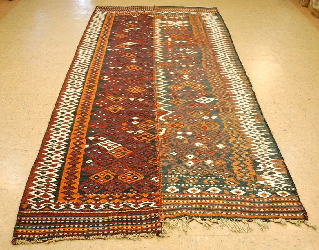 CAUCASIAN SOUMAK KILIM 4.9x10.7 (1 of 9)