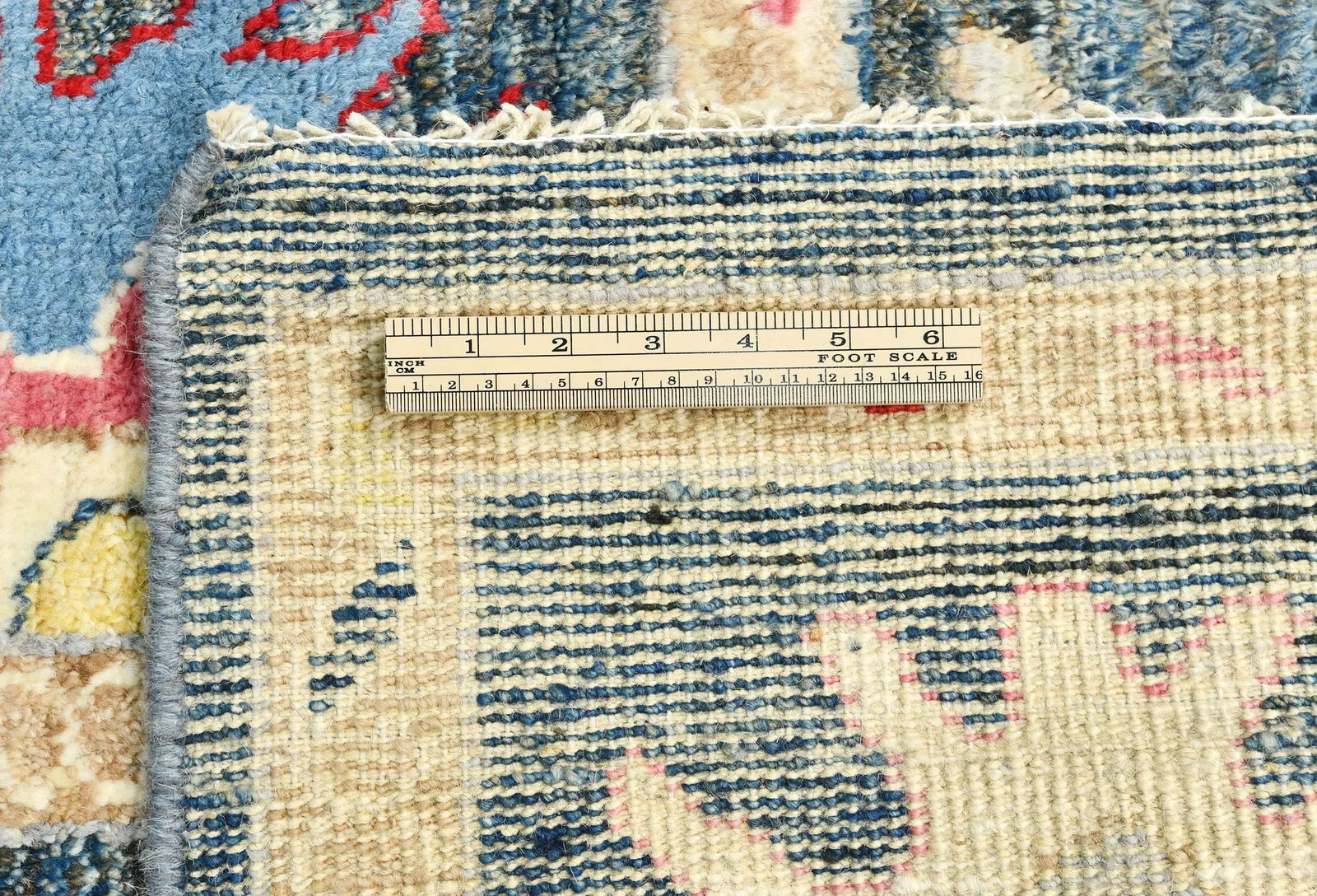 Muted Gray Floral 8X10 Oushak Oriental Rug - 11