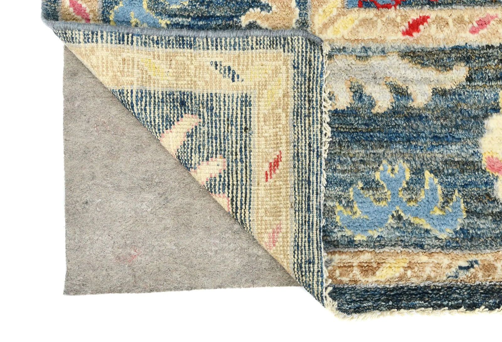 Muted Gray Floral 8X10 Oushak Oriental Rug - 12