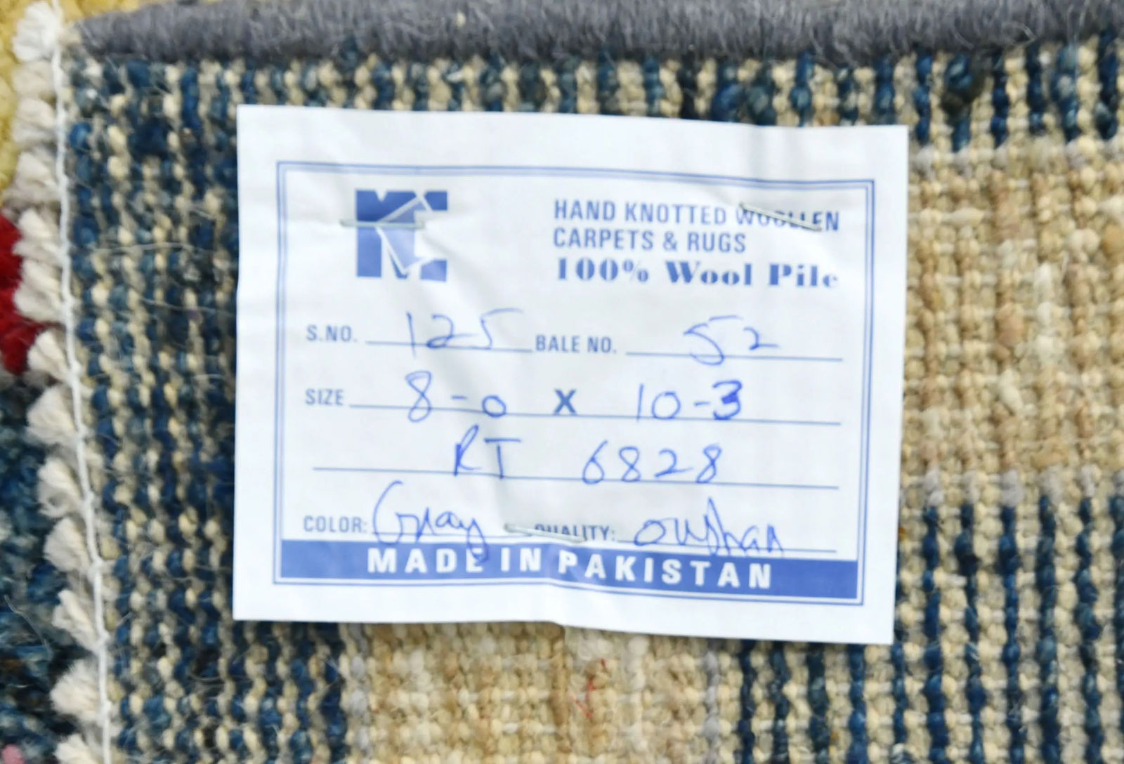 Muted Gray Floral 8X10 Oushak Oriental Rug - 13