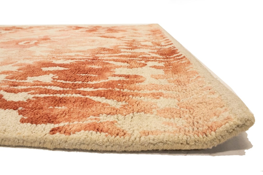 Rust Abstract 5X8 Hand-Tufted Modern Rug - 10