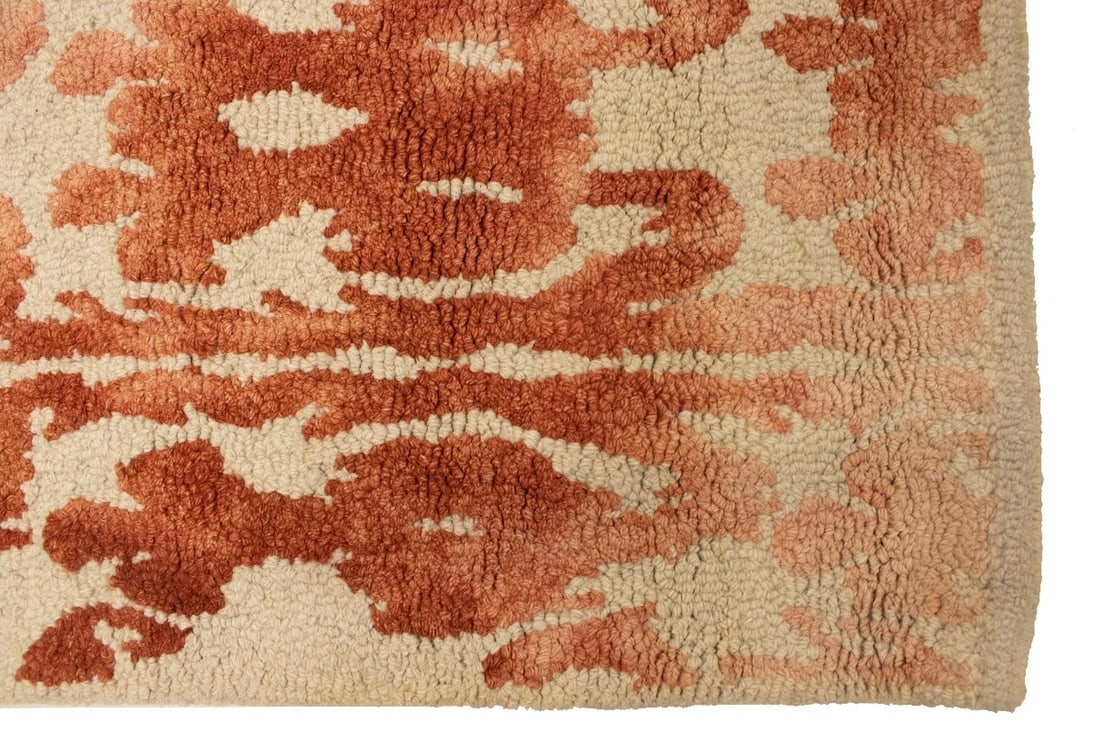 Rust Abstract 5X8 Hand-Tufted Modern Rug - 11
