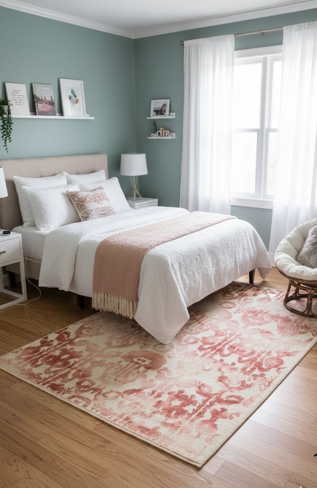 Rust Abstract 5X8 Hand-Tufted Modern Rug - 2