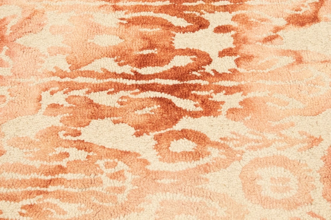 Rust Abstract 5X8 Hand-Tufted Modern Rug - 8