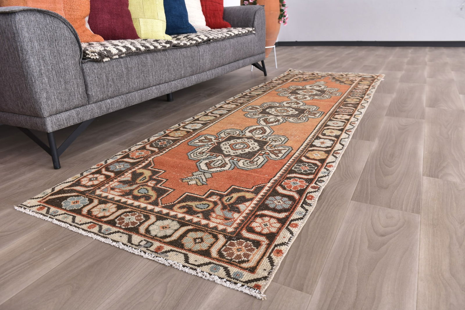 3'0'' x 9'1'' Turkish Handmade Kilim Rug - 24322 - 15