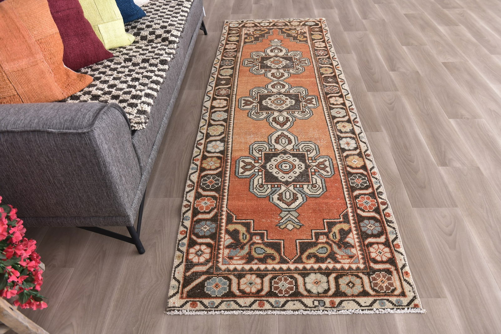 3'0'' x 9'1'' Turkish Handmade Kilim Rug - 24322 - 3