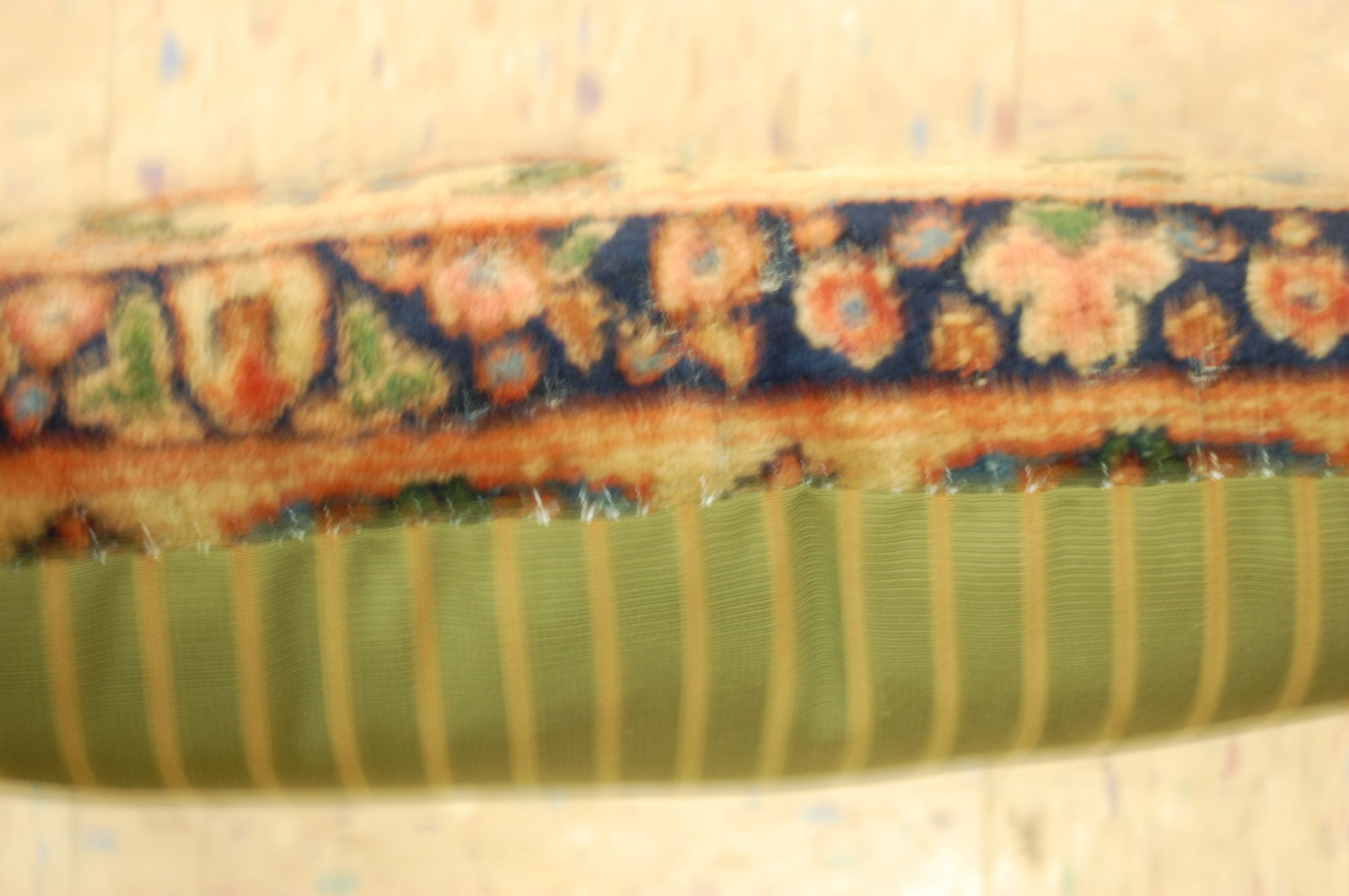 Hand-Made antique rug Pillow Cushion Rug 1'2" x 1' 8" - 2