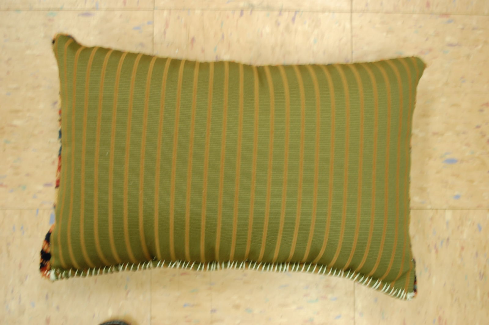 Hand-Made antique rug Pillow Cushion Rug 1'2" x 1' 8" - 3