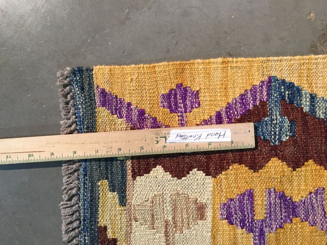 COLORFUL HAND KNOTTED KLIM 5x6.5 - 6
