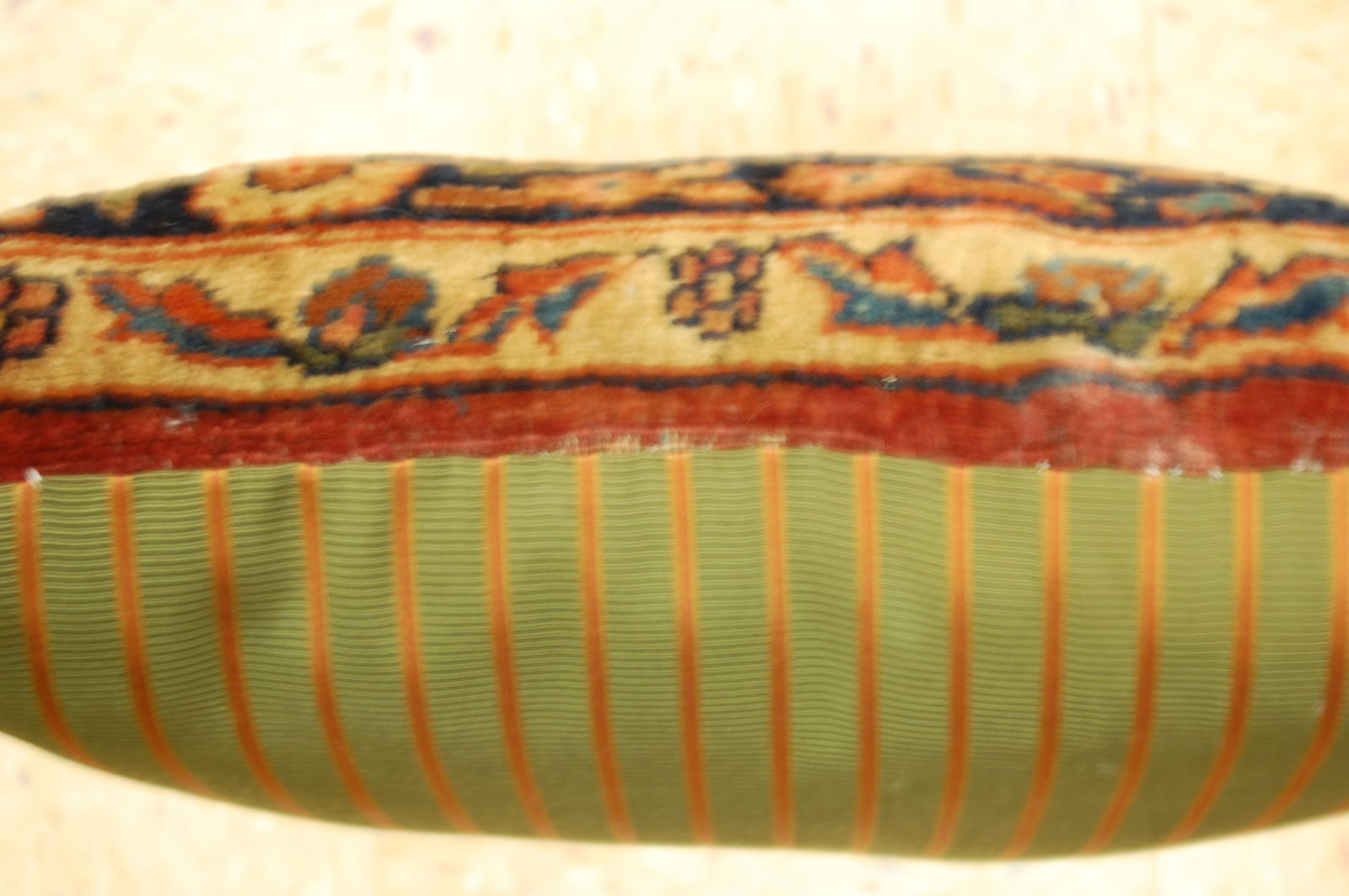 Hand-Made antique rug Pillow Cushion Rug 1'2" x 1' 8" - 2