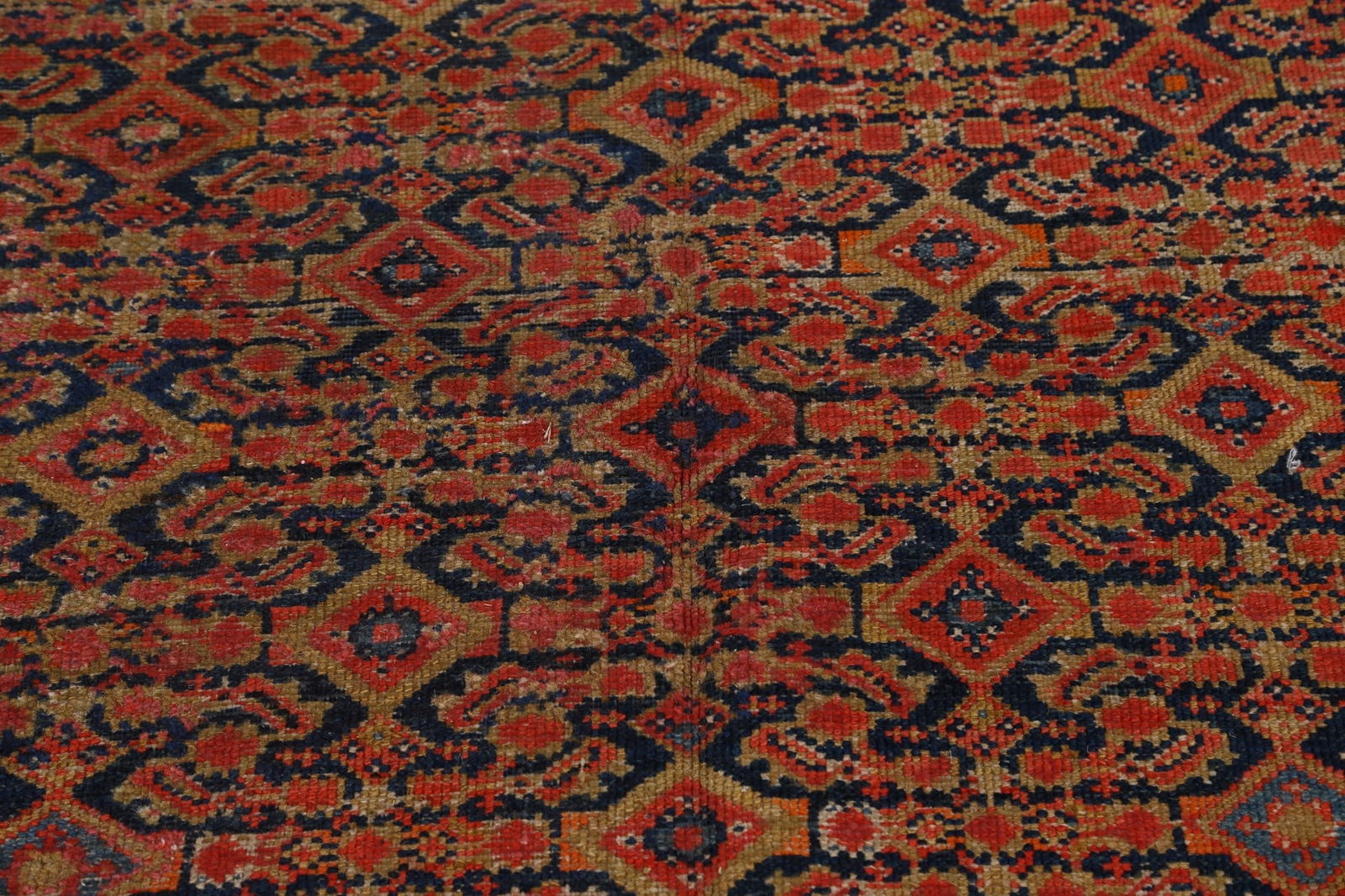 Pre-1900 Vegetable Dye Malayer Persian Runner Rug 6x16 - 10