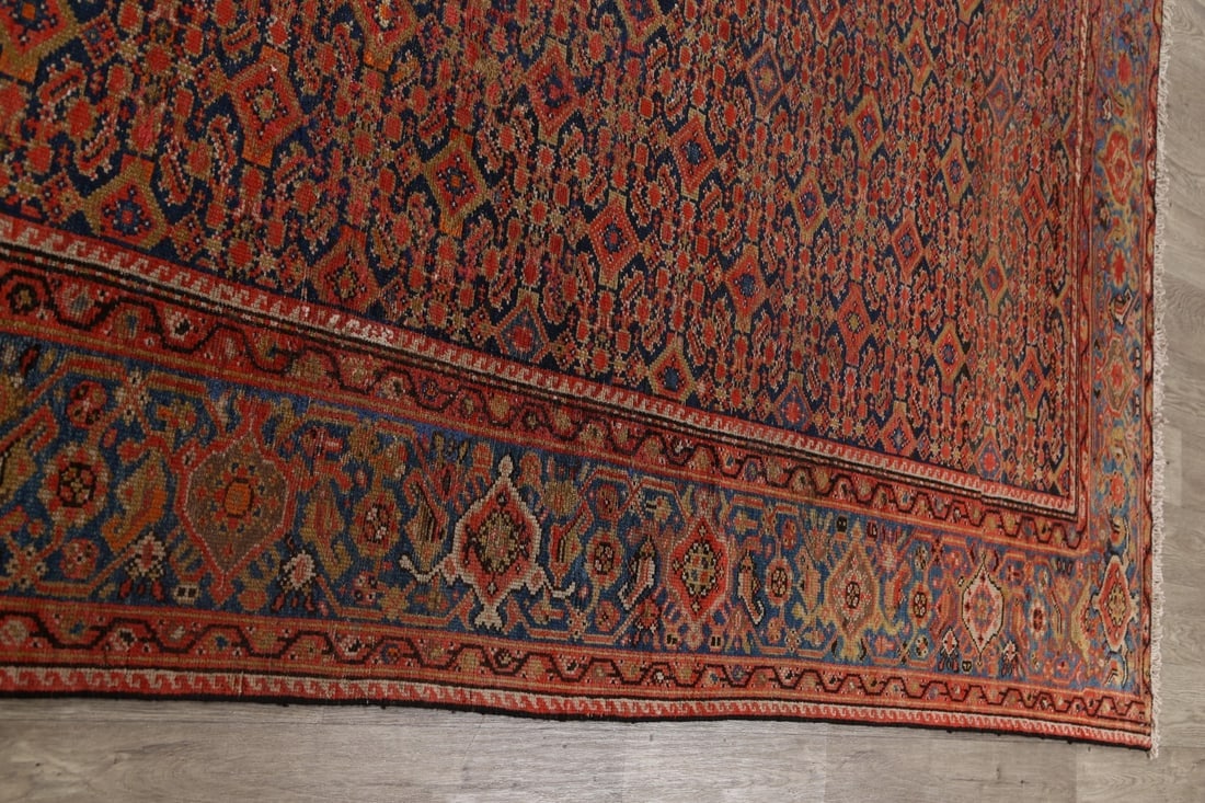 Pre-1900 Vegetable Dye Malayer Persian Runner Rug 6x16 - 13