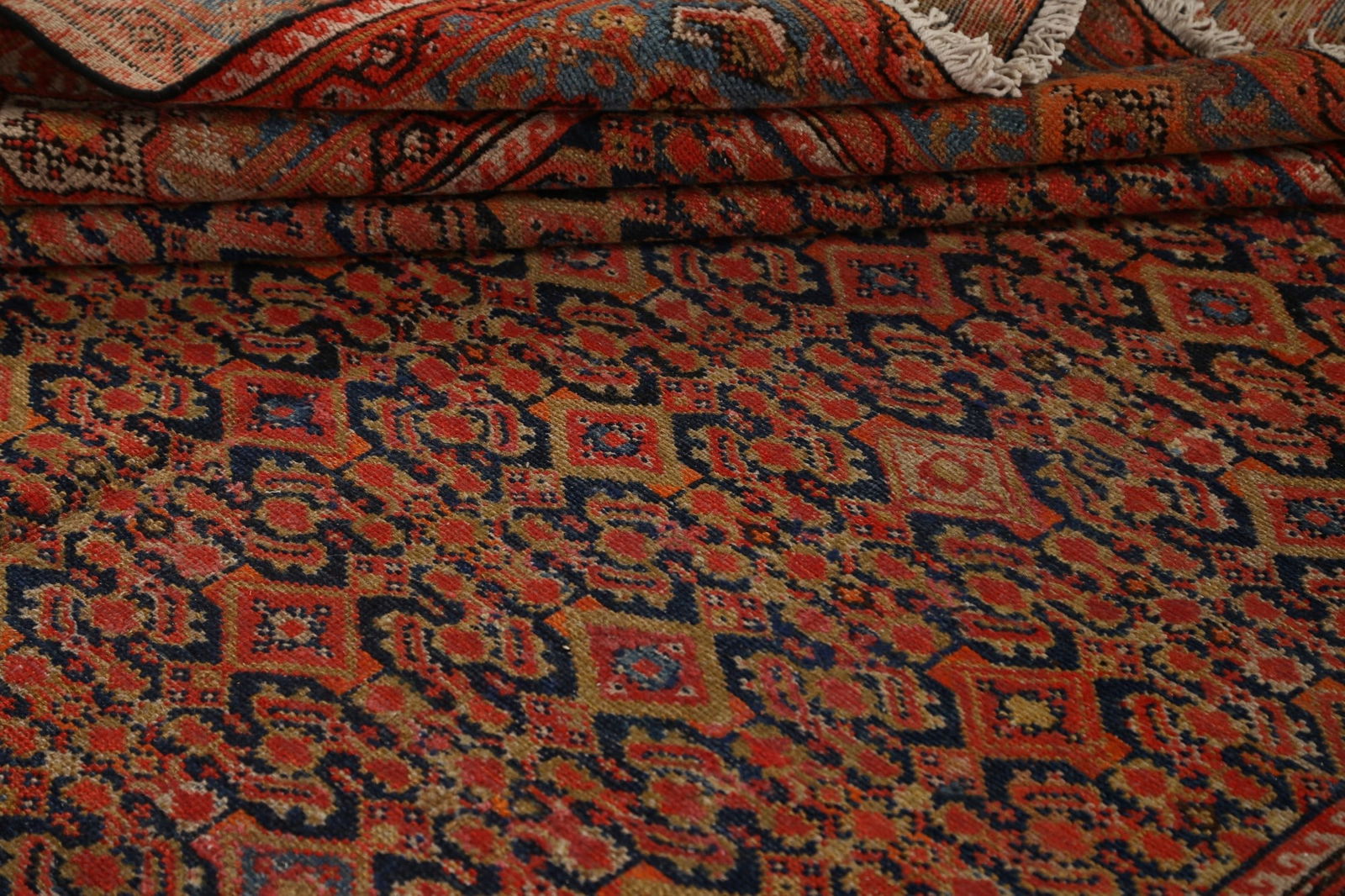 Pre-1900 Vegetable Dye Malayer Persian Runner Rug 6x16 - 16