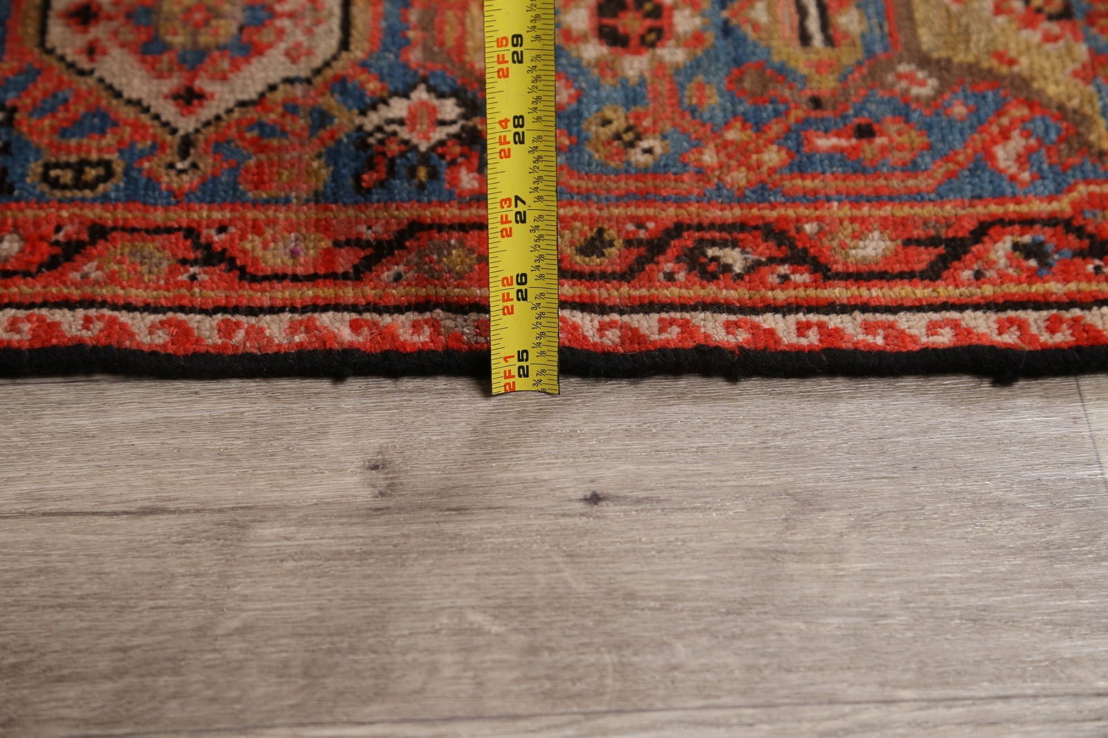 Pre-1900 Vegetable Dye Malayer Persian Runner Rug 6x16 - 19