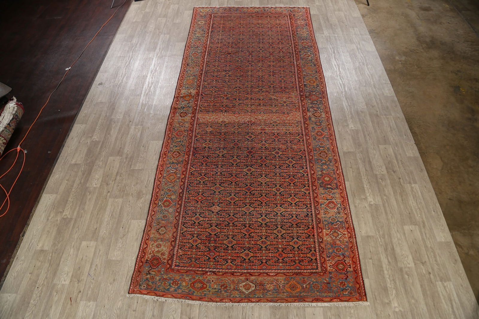 Pre-1900 Vegetable Dye Malayer Persian Runner Rug 6x16 - 2