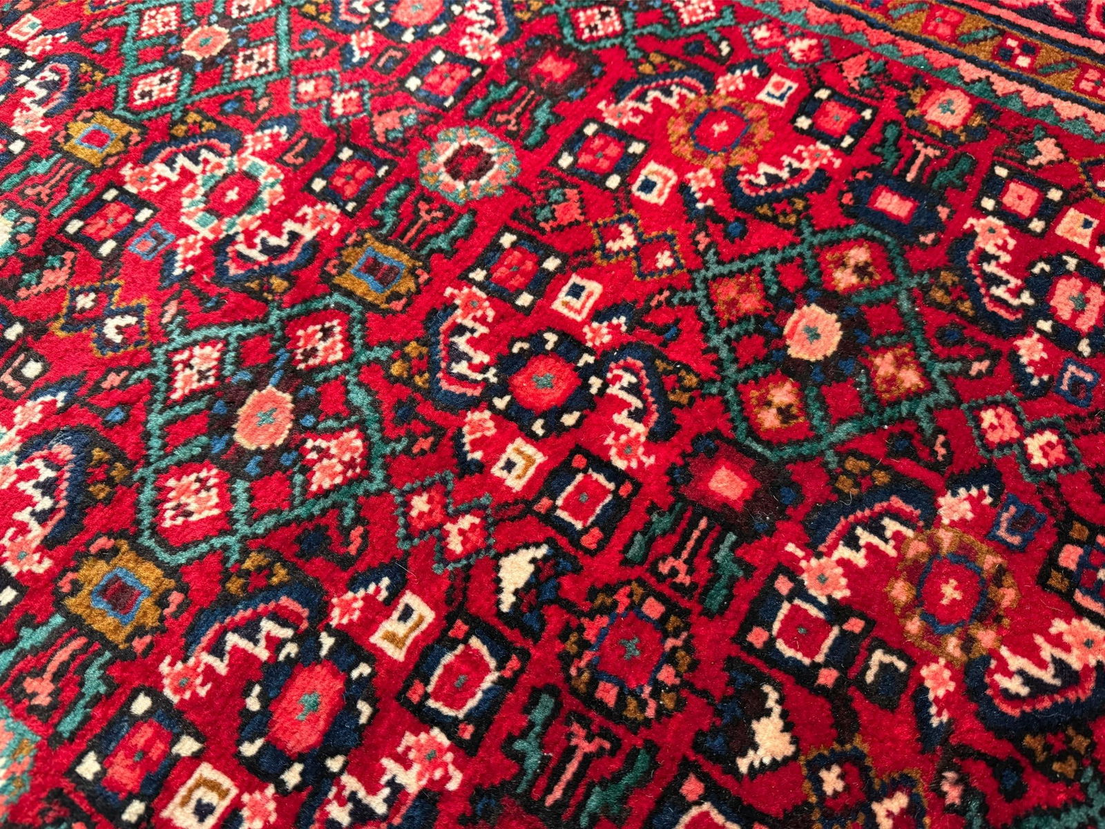 Stunning Persian Hamedan Rug 4x14.2 - 10